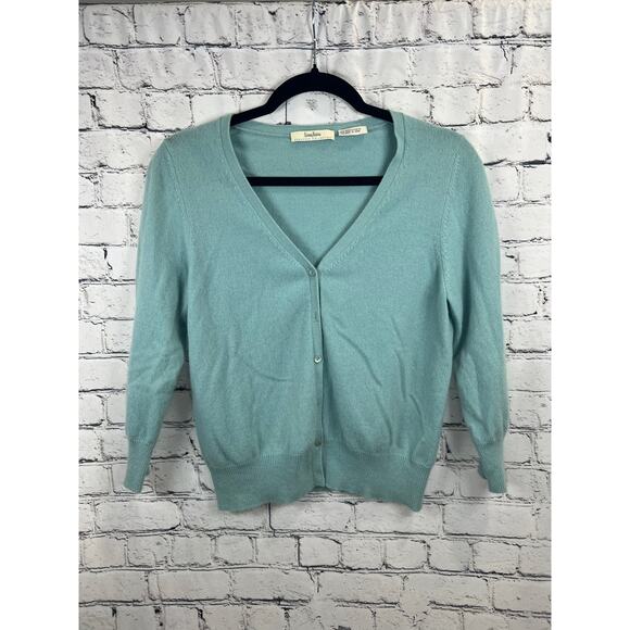 Neiman Marcus 100% Cashmere Cardigan Sweater - Picture 4 of 6